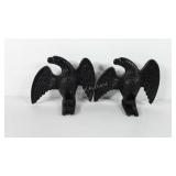Cast iron eagle book ends, from the John Nelson