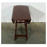 Butterfly drop leaf table end table,   32" across