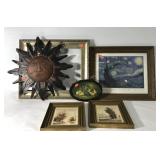 Wall art group, framed prints, frame to