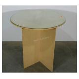 Glass topped (includes 2 rounds of glass)