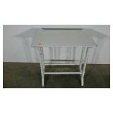 Painted table, 15 x 27 x 28