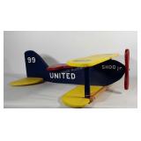 Wooden plane swing, swing only, 33" × 32" × 10"