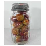 Ball perfect Mason jar with zinc lid, full of