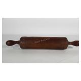 20" wooden rolling pin, handle has damage