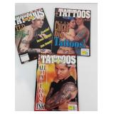 3 "Tattoos for Men" Magazines.