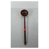 Large hammered copper ladle, 21"