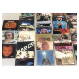 Vinyl records, approximately 30 rock albums,