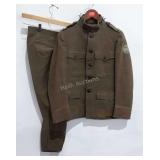 Military uniform, jacket and jodhpurs, includes