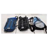 Three Hydration Packs, 2 High Sierra, 1 Eddie