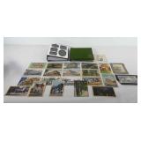 Photo albums and postcards
