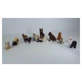 Animal figures,  most are dogs. Also, most are