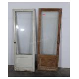 Pair of early Cabinet Doors, 20x57"