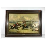 The Melton Hunt fox hunting print on board,