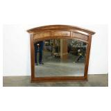 Mirror, cherry wood, 44" at tallest point, wear