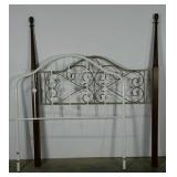Two head boards, white metal for a is full size,