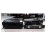 Three pc Electronics lot, Onkyp AV Receiver,