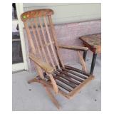 Teak Folding Porch Chair, no cushions,