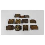 Belt buckle collection, includes Winchester, Will