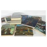 Group of art and photography coffee table books,