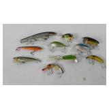 Fishing lures, includes Jitterbugs, Thinfin