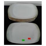 Set of five Pfaltzgraff rectangular platters,
