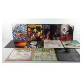 Eleven vinyl records, includes Peter Gabriel, The