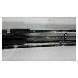 Four fishing rods, Zebco Boss Hawg 6