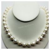 Silver Freshwater Pearl  Necklace (~weight