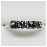 Silver Marcasite  Ring,   size 8.75