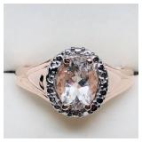 Rgss Morganite  Ring,   size 7
