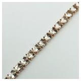Silver Morganite(12ct)  Bracelet (~weight 11.4g),
