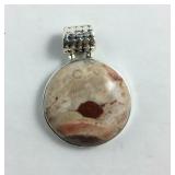 Mexican bird eye 925 Sterling pendant