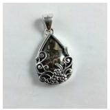 Artisan turtella jasper 925 Sterling pendant