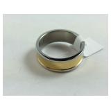 Size 11- Stainless steel ring two tone