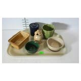 Pottery & stoneware - cheese crock, bowl, planter,