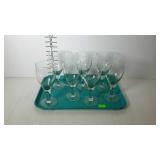 Stemware wine glasses, set of 7