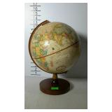 Decor 12" World globe with wooden base by Replogle