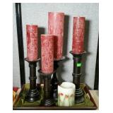 Home decor - Wooden service tray- 21 x 14, Pillar