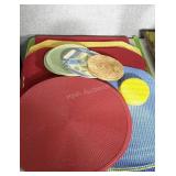 Group lot of table placemats with coasters and