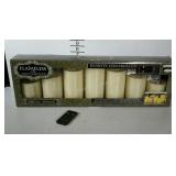 Flameless 7pak LED candles with remote control.