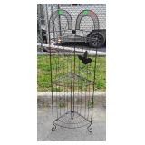 Metal folding shelf for outdoor use, 54" tall