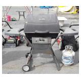 Char-broil two burner propane tank with half full