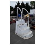 Access pool steps, 81" tall