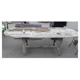 Wooden patio table, does need some boards