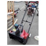 Toro electric snow blower, 19" clearing path