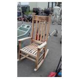 Wooden porch rocker