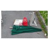 Group lot, includes umbrella missing pole, Honda
