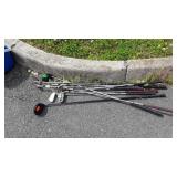 Group lot of golf clubs