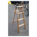 Four foot wooden step ladder, seller code C