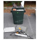 Group lot, includes loppers, grill parts, trailer
